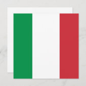 Invitation au drapeau italien (Devant / Derrière)