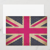 Invitation au drapeau rose (Devant / Derrière)