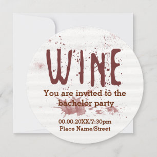 Invitation au enterrement de vie de garçon autour