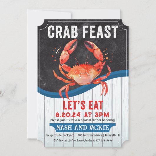 Invitation au Festin de Crabe (Devant)