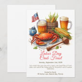 Invitation au festin de crabes de la fête du Trava (Devant / Derrière)