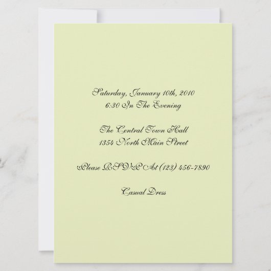 Invitation au festival Confetti (Dos)