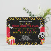 Invitation au festival de cinéma en plein air sous (Debout devant)