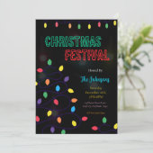 Invitation au Festival de Lumières de Noël (Debout devant)