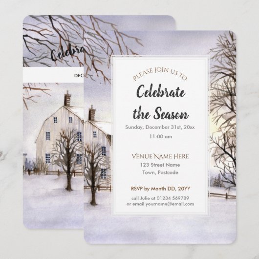 Invitation au festival de Noël en Nouvelle-Anglete (Devant / Derrière)