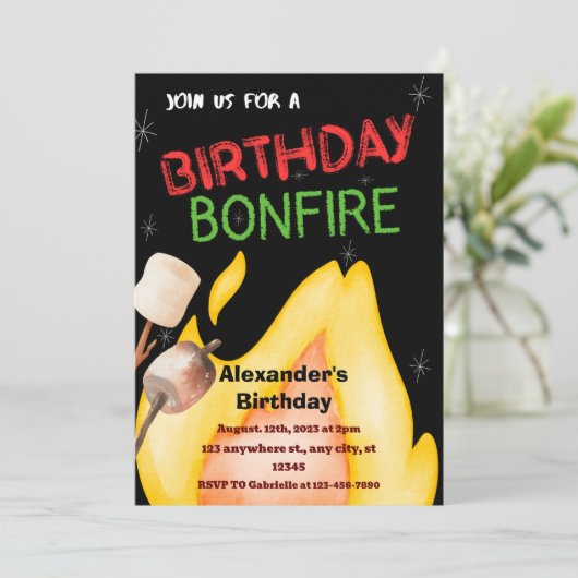 Invitation au feu d'artifice (Debout devant)