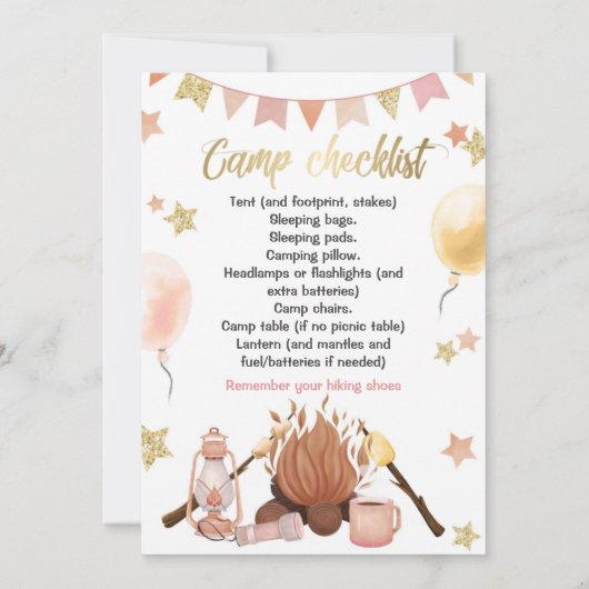 Invitation au feu d'artifice d'anniversaire (Dos)