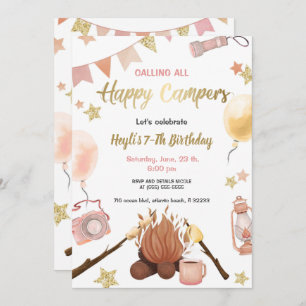 Invitation au feu d'artifice d'anniversaire