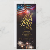 Invitation au feu de 4 juillet (Devant)