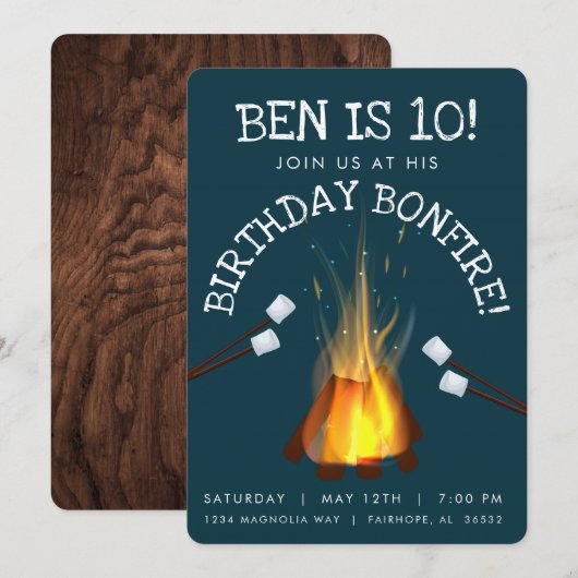 Invitation au feu de joie (Devant / Derrière)