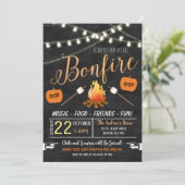 Invitation au feu de joie de la récolte d'automne (Debout devant)