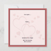 Invitation au Fiesta Party de la Saint-Valentin (Dos)