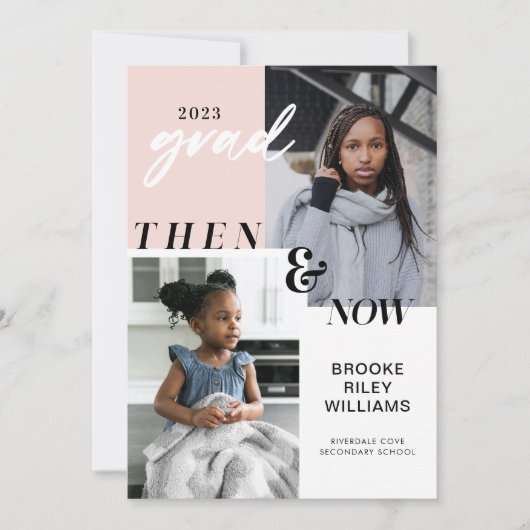 Invitation Au fil des ans - Maintenant & puis Graduation 2 Ph (Devant)