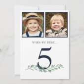 Invitation Au fil des ans Photos Occasion Tableau # Signes (Dos)