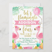 Invitation au flamant quatrième anniversaire des f (Devant)