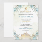 Invitation au Floral Sri Sukhmani Sahib Path (Devant / Derrière)