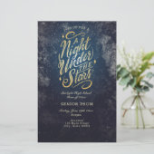 Invitation au Flyer d'événement Une Nuit sous les  (Debout devant)