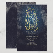 Invitation au Flyer d'événement Une Nuit sous les  (Devant / Derrière)