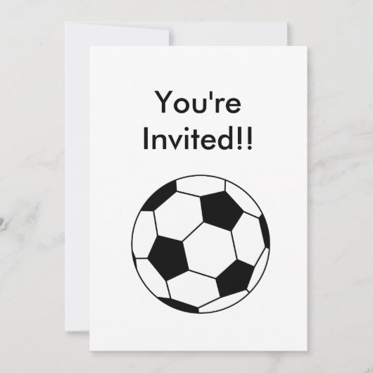 Invitation au football (Devant)