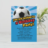 Invitation au football d'anniversaire (Debout devant)