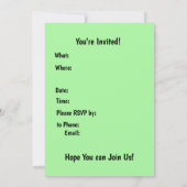 Invitation au football de Noël (Dos)