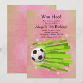 Invitation au football féminin (Devant / Derrière)