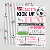 Invitation au football | Invitation au football fé (Devant / Derrière)