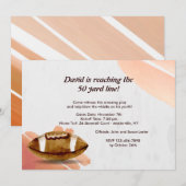 Invitation au football par aquarelle (Devant / Derrière)