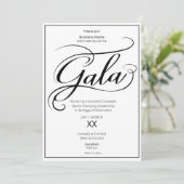 Invitation au gala d'affaires en tenue de soirée (Debout devant)
