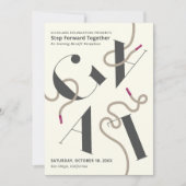Invitation au gala de baskets moderne pour une col (Devant)