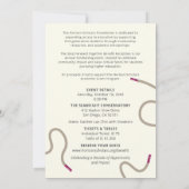 Invitation au gala de baskets moderne pour une col (Dos)