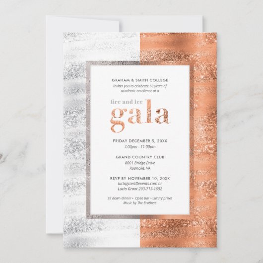 Invitation au gala sur le feu et la glace (Devant)
