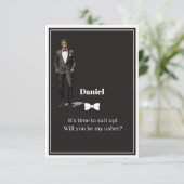 Invitation au garçon d'honneur de mariage (Debout devant)