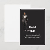 Invitation au garçon d'honneur de mariage (Devant / Derrière)
