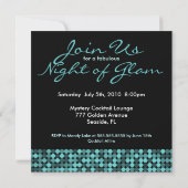 Invitation au glam Turquoise Cool (Dos)