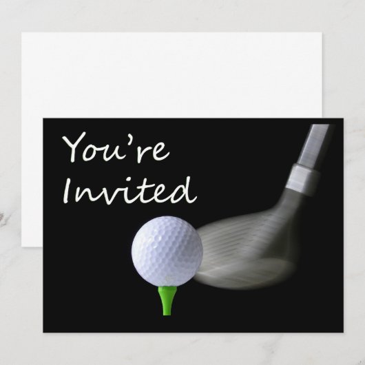 Invitation au golf (Devant / Derrière)
