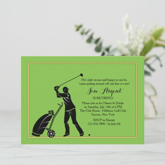 Invitation au golf (Debout devant)