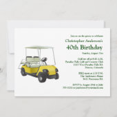 Invitation au golf 40e anniversaire de golf (Dos)