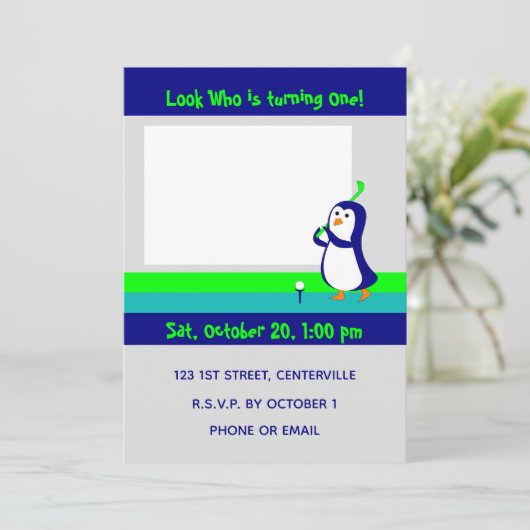 Invitation au golf de Penguin (Debout devant)