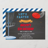 Invitation au Golf Frisbee (Devant / Derrière)