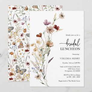 Invitation au goûter de mariage bohème