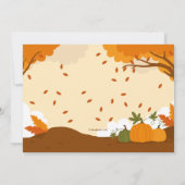 Invitation au jardin de citrouilles d'automne (Dos)