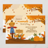 Invitation au jardin de citrouilles d'automne (Devant / Derrière)