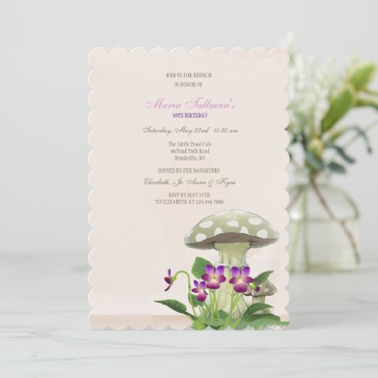 Invitation au jardin des champignons (Debout devant)