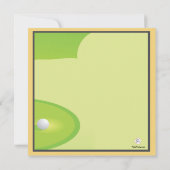 Invitation au jeu de golf miniature (Dos)