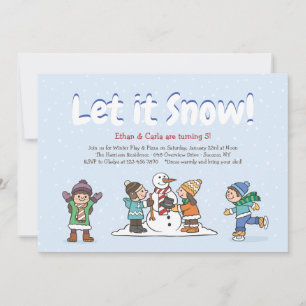 Invitation au jeu d'hiver