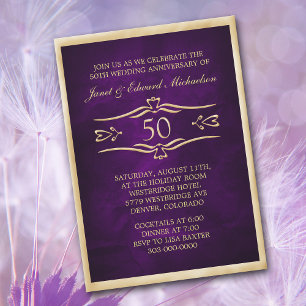 Invitation au jubilé de la Purple Golden Anniversa