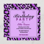 Invitation au léopard pourpre (Devant / Derrière)