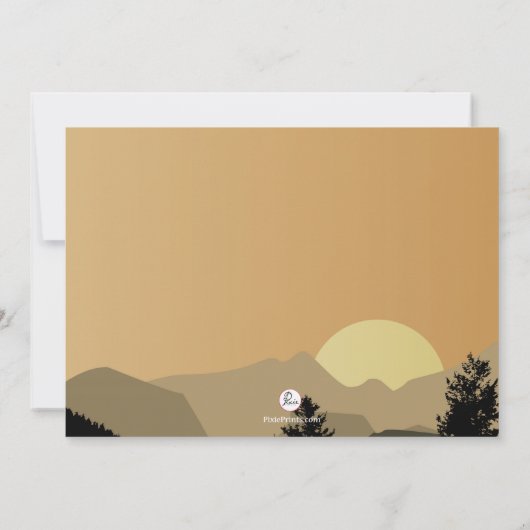 Invitation au lever du soleil de confirmation (Dos)