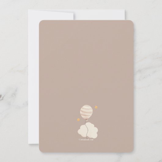 Invitation au lion bébé anniversaire (Dos)